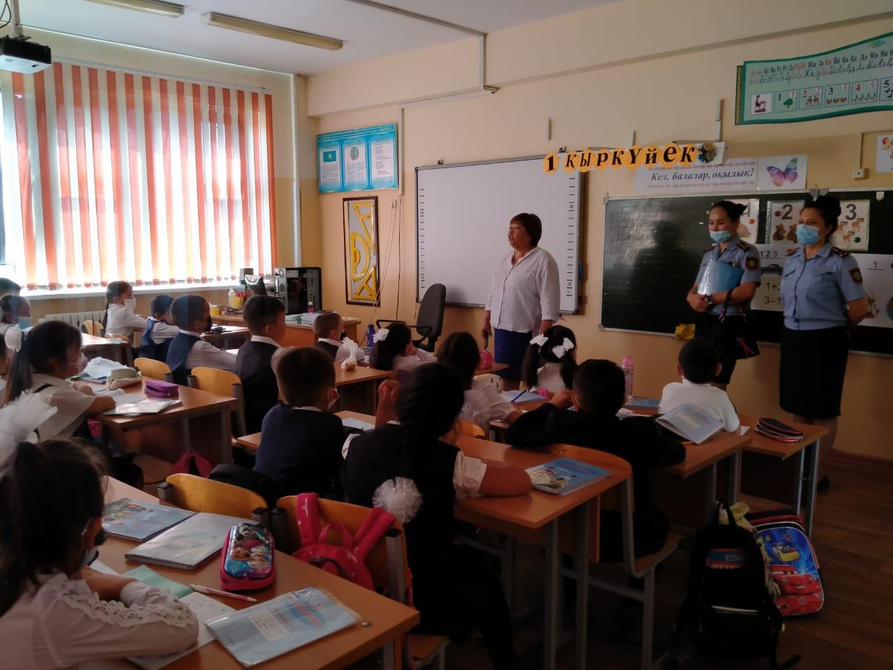 Республика көлеміндегі "Абайлаңыз балалар" іс-шарасы.  Оқушыларға түсіндірме жұмысы.