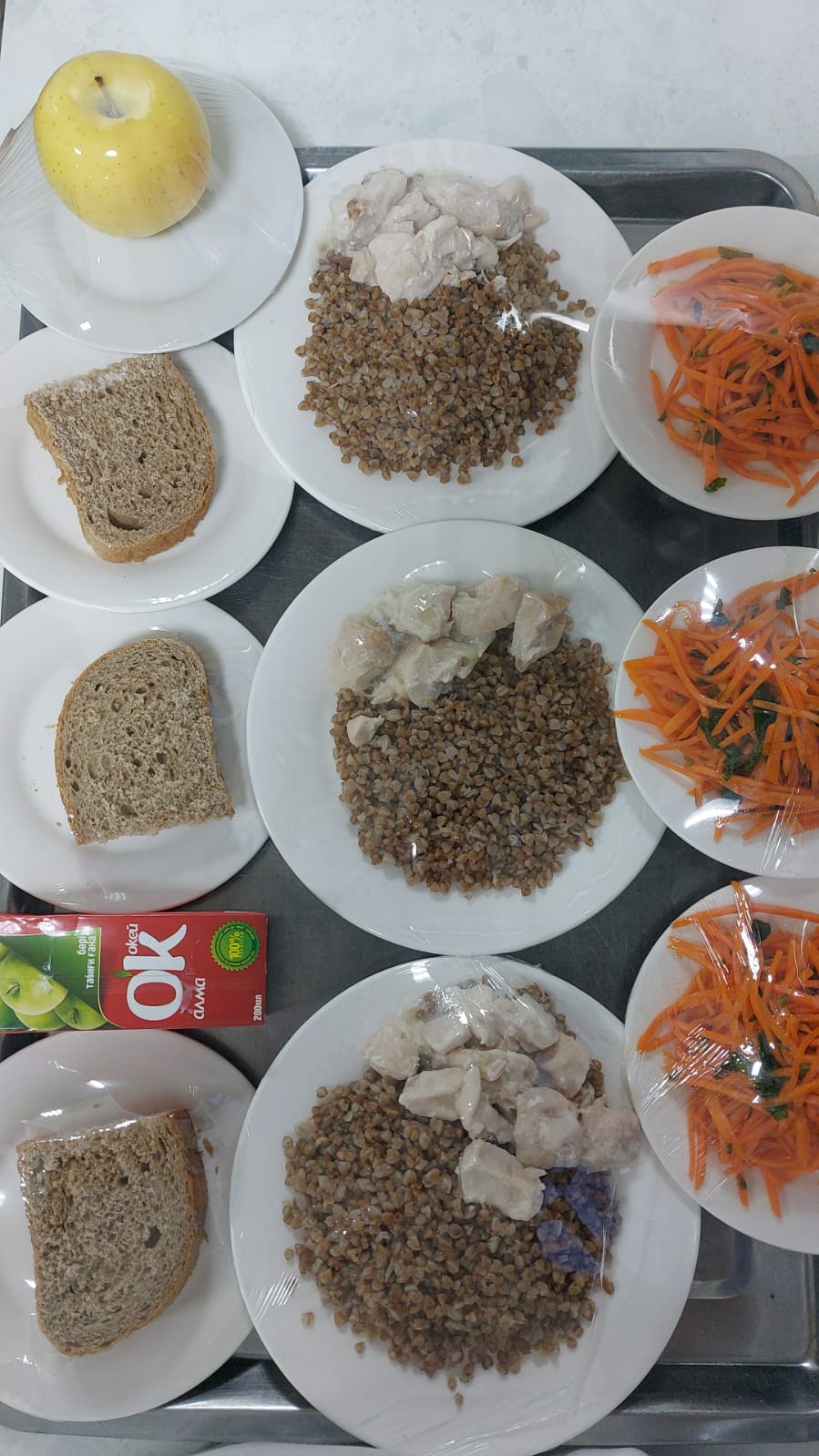 04.12.2023 жылғы 1 апта 1 күнгі тегін тамақ мәзірі