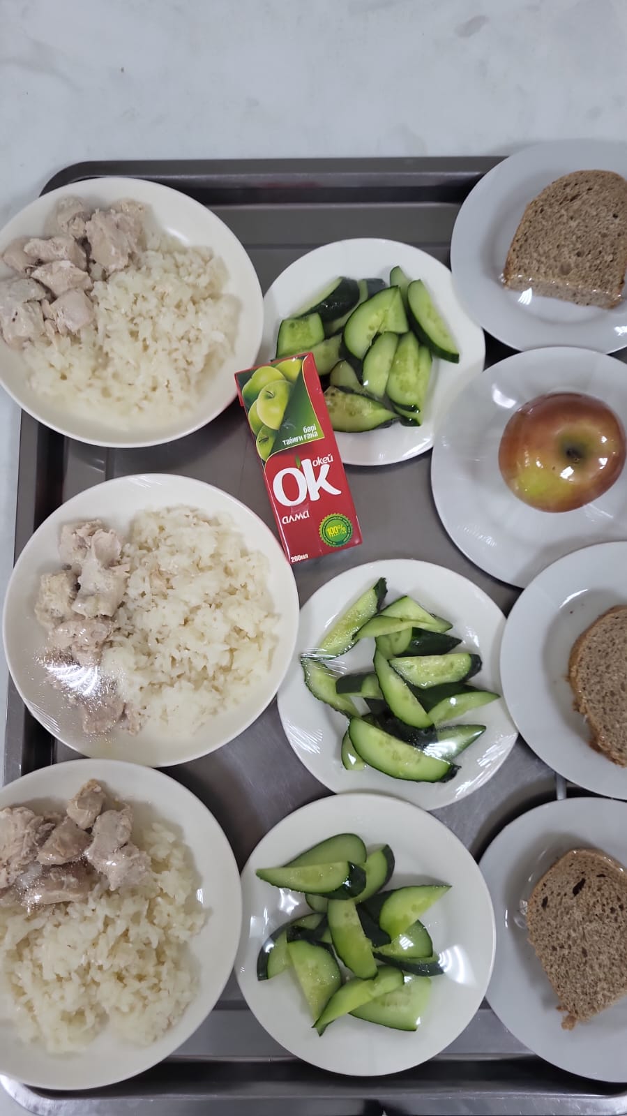 28.04.2025 жылғы 1 апта 1 күнгі тегін тамақ мәзірі